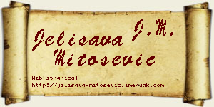 Jelisava Mitošević vizit kartica